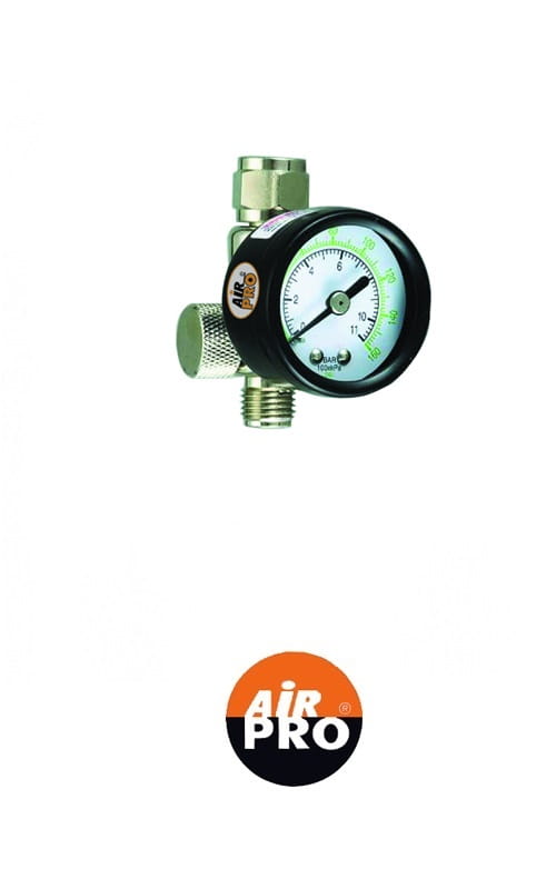 Редуктор (регулятор) Airpro R6 c манометром для краскораспылителей